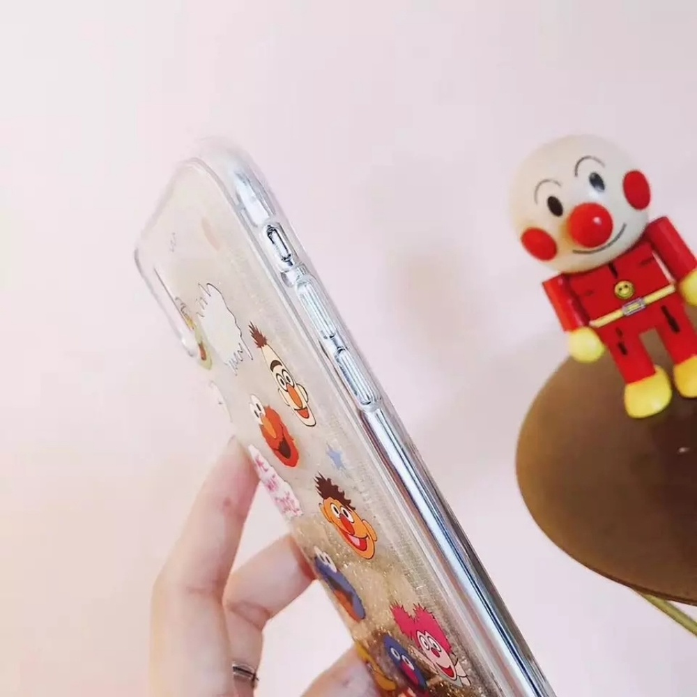 Cartoon cute sesame street silver quicksand Cases - Picture 3 of 5